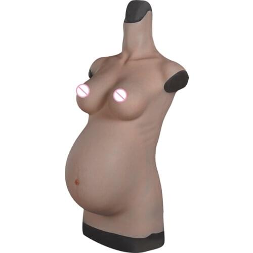 Silicone Pregnant Belly Fake Belly Cotton Filler High Simulation 4-9 Months Pregnant Belly Ordinary Makeup
