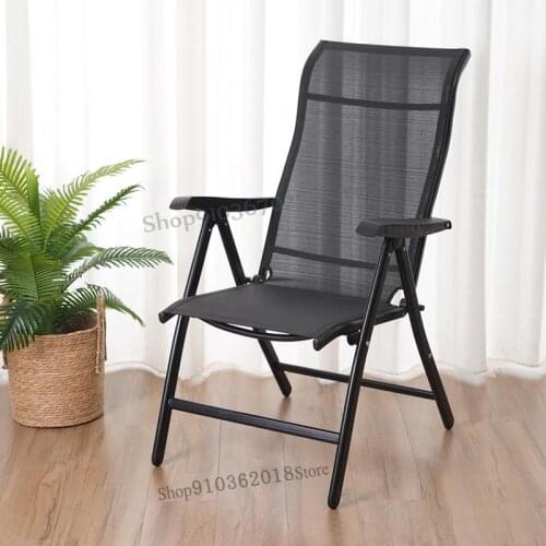 Folding chair lunch break Office nap back chair computer chair summer leisure beach chair
