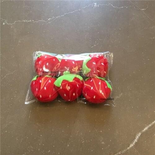 Sweet 4CM Fruits - 100PCS Wholesale strawberry Stuffed Doll Toy , Gift mini Plush Toys