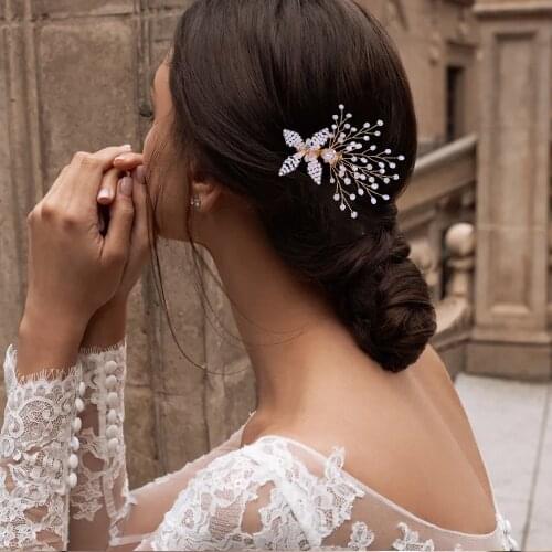 HP66 Crystal Bridal Headwear Wedding Hair Accessories Bride Headdress Women Jewelry Hair Decorations Tiara Girl Holiday Gift