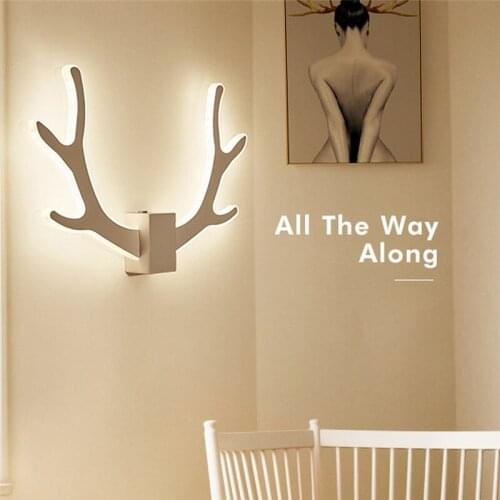 LED Wall Lamp Aluminum Acrylic Modern Living Room Bedroom Bedside LED Sconce Creative Aisle Corridor Wall Light Home Indoor