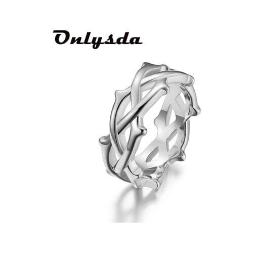 Vintage Weave Viking Symbols Stainless Steel Mens Women Rings Simple for Girl Boyfriend Jewelry Creativity Gift Dropshipping