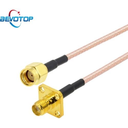 10pcs SMA Female Panel Mount to RP SMA Male WiFi Antenna Extension Cable Custom RG316 Coaxial Jumper Pigtail Cable