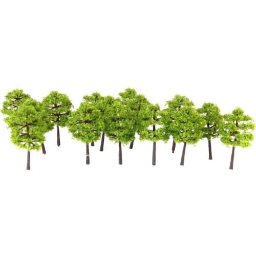 40pcs Model Trees Forest Making Accessories N Scale 1 250 Train Railway Railroad Scenery Diorama Layout
