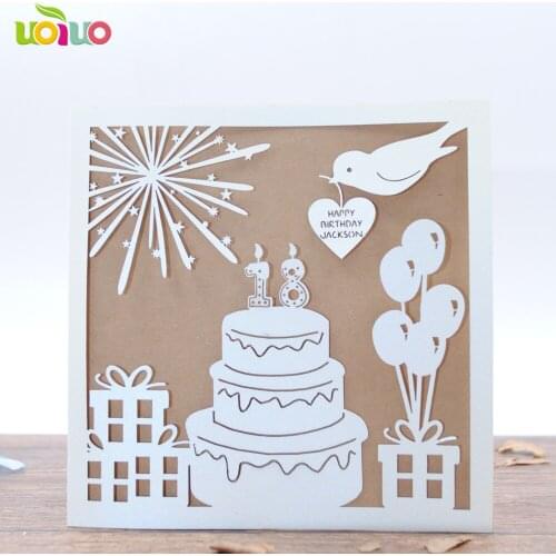 50pcs birthday party decoration laser cut birthday invitation card customize size and colors
