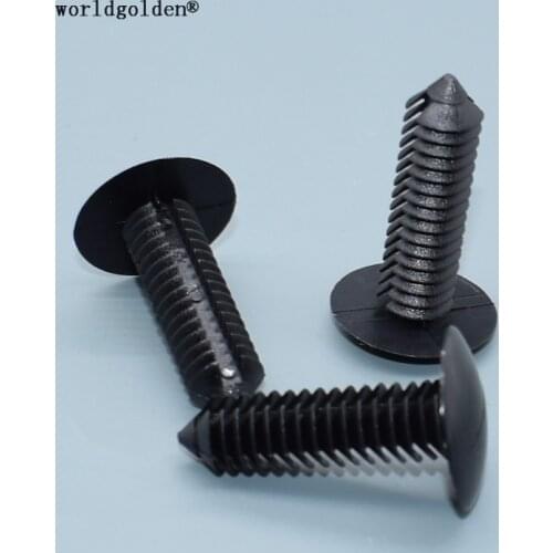 Worldgolden 100pcs auto fasteners Bumper Fascia Retainer for GM 10185925