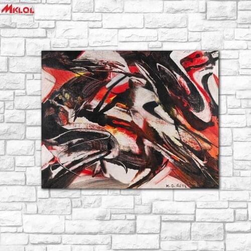 Large wall Art KARL OTTO GOTZ-7.8.53 1953 Painting For Living Room Home Decoration Oil Painting on Canvas Wall Painting no fram