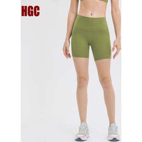 HGC Sports Short Women High Waist GYM Fitness Joggers Naked-feel Fabric Soft Buttery-Soft Biker Shorts Running Yoga Pantalones