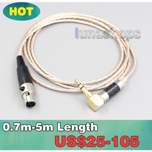Hi-Res Brown XLR 3.5mm 2.5mm 4.4mm Earphone Cable For AKG Q701 K702 K271 K272 K240 K141 K712 K181 K267 K712 Headphone LN006886