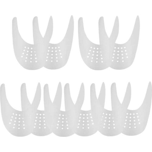 5Pair Anti Crease Washable Protector Bending Crack Toe Cap Support Shoe Stretcher Lightweight Keeping Sneaker Shield Universal