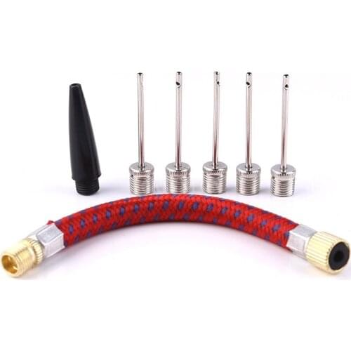 200Sets 7PCS/Set Airbed Nozzle Valve Air Hose Inflating Needles Pump Inflator Connector For Inflatable Ball Bike