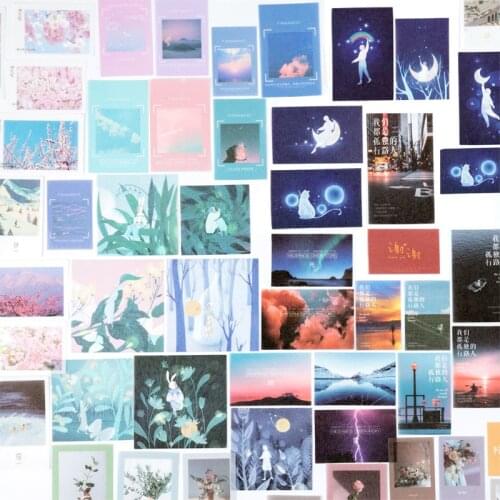 40pcs Travel Daily Life Painting Scrapbook Sticker Album Decor Diy Diary Album Stick Label Scrapbooking Sticker