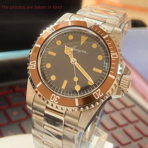 2020 New 40mm Mens Watch 316L Stainless Steel Case Aluminum Bezel Luminous Hands AAA High Quality Automatic Mechanical Watch