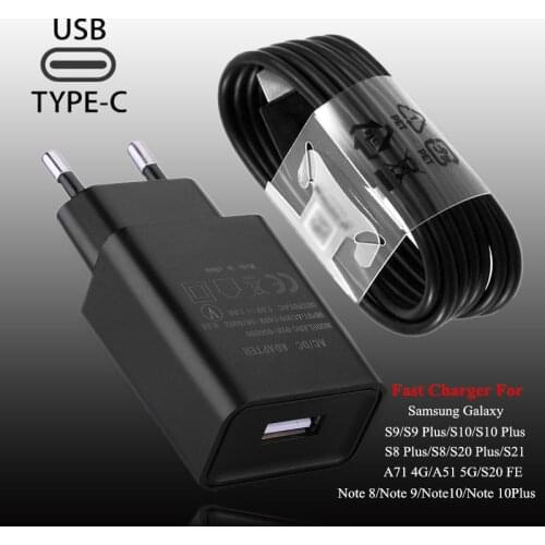 Original Type C 5V 3A Charging Cable For Samsung Galaxy S8 S9 Plus S10 Note 8 9 10 S21 S20 A51 A71 Cable Fast Charger Data Line