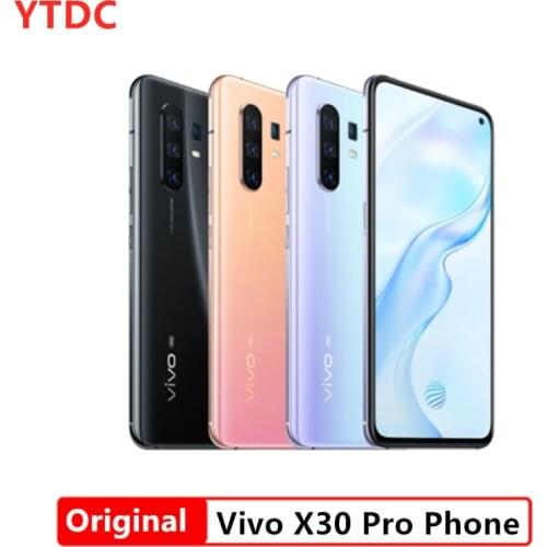 Original Vivo X30 Pro 5G Smart phone 6.44‘’ XDR Screen 8GB RAM 128GB 256GB ROM 4350mAh 33W Fast Charge 64MP Quad Rear Camera 5G