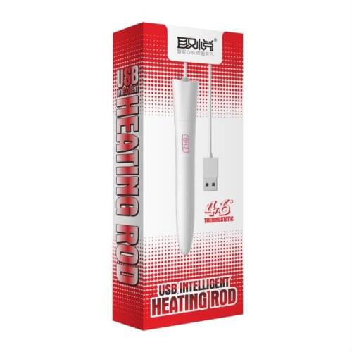 Smart Thermostat USB Heating Rod for Masturbators 45 Celsius Sex Toys for Men Heated Bar Stick Anal Vagina Warmer S0550