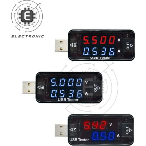 High-Precision USB Voltmeter Ammeter LCD Digital Display Current And voltage tester Battery Capacity Tester