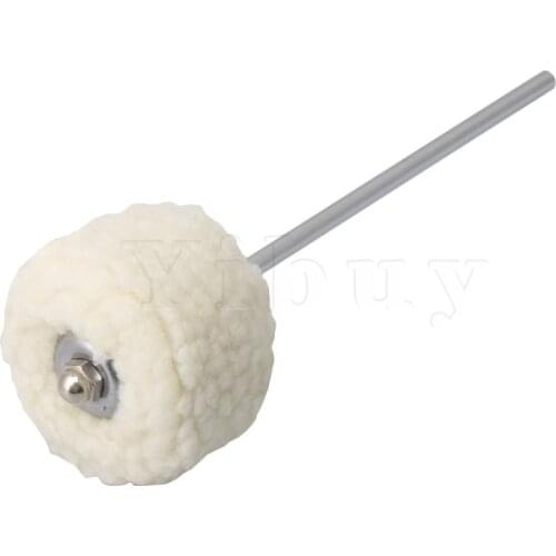 Yibuy Set of 5 Felt Bass Drum Beater Beater Bass Drum Pedal Felt Beater Head