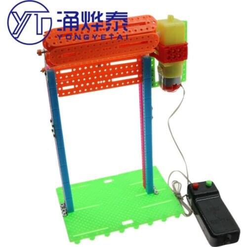 YYT Remote control shutter gate DIY electric shutter door toy model scientific experiment lift door without battery