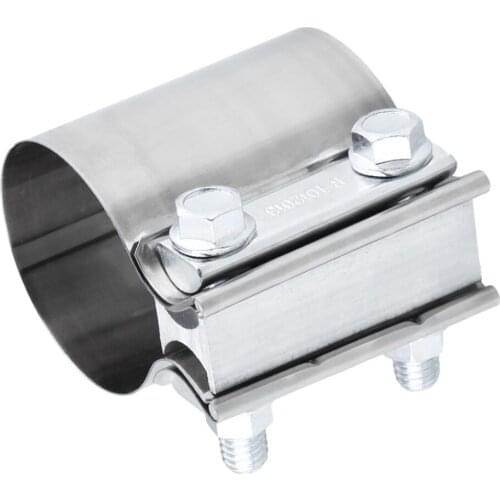 1pc 2.5inch Butt Joint Band Exhaust Clamp Sleeve Coupler Accessory Part New