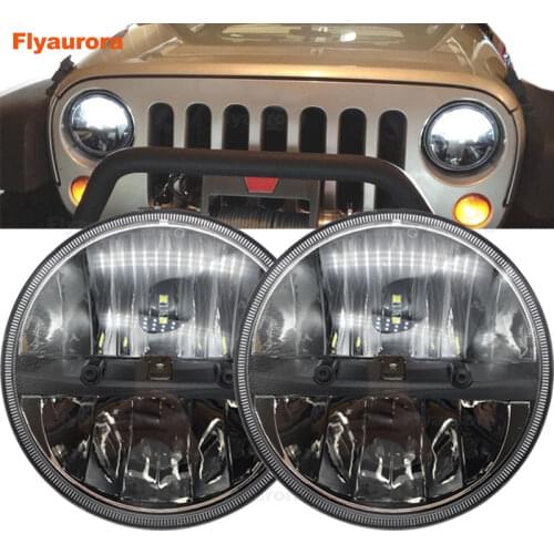 2pcs new replacement 36w 7inch headlight led with high low beam H4 and H13 connector for jeep wrangler JK Car accessories