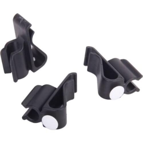 3pcs Bag Clip On Putter Holder Organizer Club Clip Marker (Black)