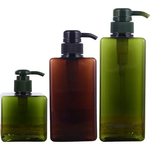 500ML Shampoo Pump Bottle Makeup Bathroom Liquid Shampoo Bottle Travel Dispenser Bottle Container For Soap Shower Gel