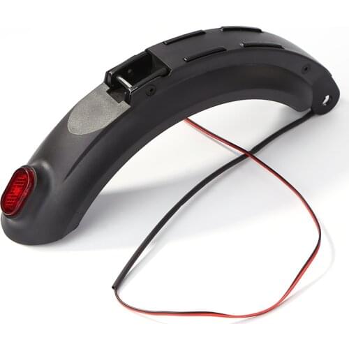 Electric Scooter Rear Fender Mudguard Wing + Tail Lamp For KuGoo S1 S2 S3 Scooter Skateboard Parts E Scooter Accessories