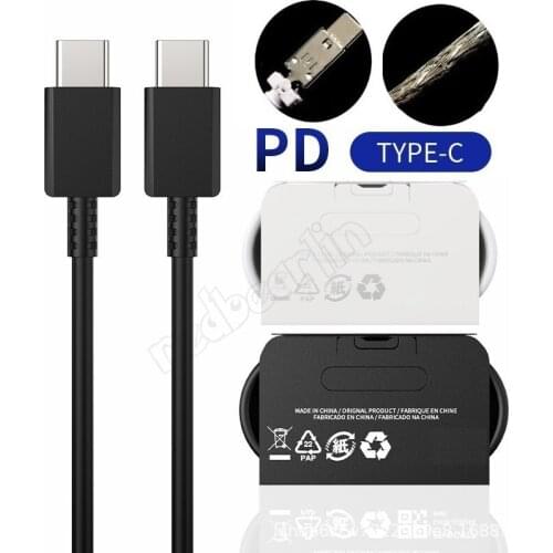 Fast Quick Charger 1M 1.2M Original Quality Type c To Type c PD USB-C Data charger Cable For Samsung S10 S8 S20 note 20 htc pc