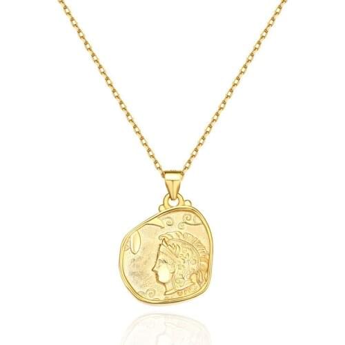 S925 Sterling Silver Portrait owl pendant necklace cold wind simple niche chic Simple Fashion Personality Jewelry