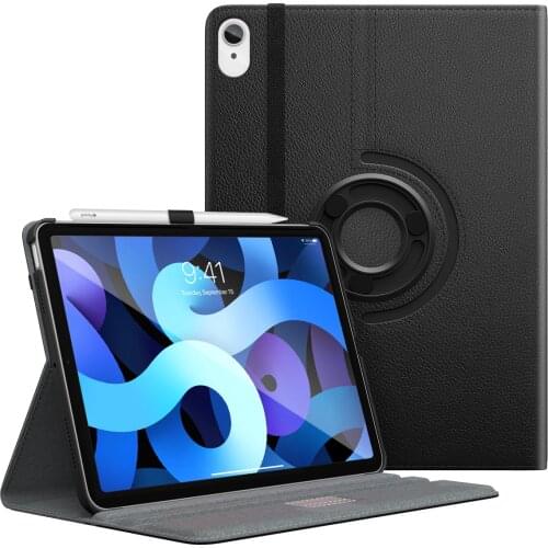 Case For New iPad Air 4th Generation 2020/iPad 10.9 Case-90 Degree Rotating Stand Leather Cover,Smart Swivel Case for Air 4 10.9