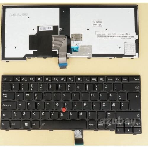 Danish Keyboard for Lenovo Thinkpad T440 T440P T440S T431S T450 T450S T460 00HW846 04X0148 04X0110 01AX319, Backlit New