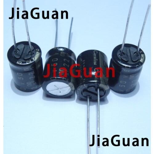 20pcs NEW ELNA ROA Cerafine 50V22UF 10X12.5MM 22uF/50V audio electrolytic capacitor 22UF 50V Black gold 50V 22UF