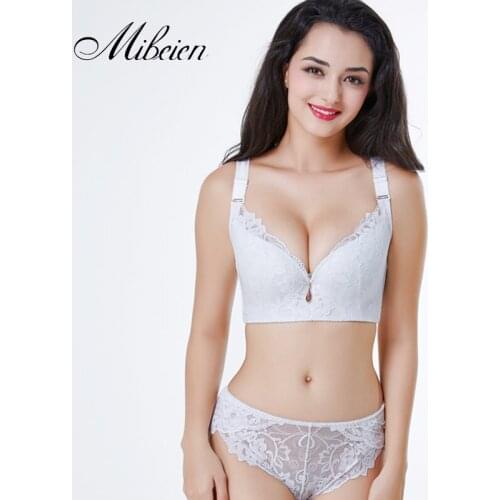 Fat mm100 kg plus fat plus size bra set Anti-sagging adjustable bra sexy lingerie set women push up plus size women