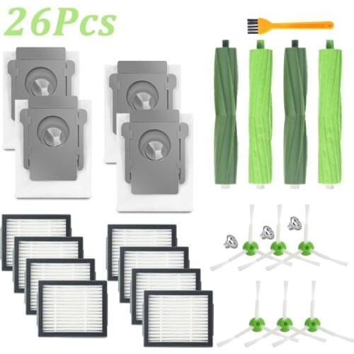 Hepa Filter Dust Bag for iRobot Roomba i3 i7 plus E5 E6 Robot Vacuum Cleaner Main Roller Side Bursh Replacement Accessories Part