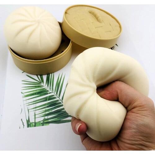 Simulation Steamed Buns Quick Rebound Pressure Stress Relief Decompression Toy