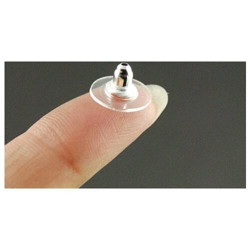 200pcs/lot Round Earring Backs Stoppers Earnuts Stud Back Plugs DIY Jewelry Findings Accessories Making