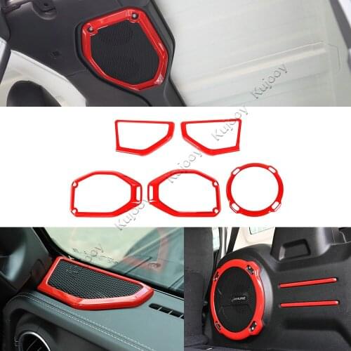 Car Roof/ A Pillar/ Trunk Speaker Cover Guard Protect Decor for Jeep Wrangler JL Rubicon Gladiator JT 2018+ Car Styling