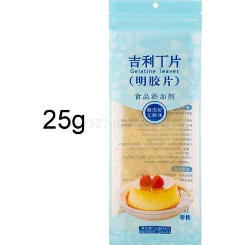 Silver Leaf Sheet Unflavored Gelatin Leaves for Cooking Baking Ingredients Kitchen Bar Supplies