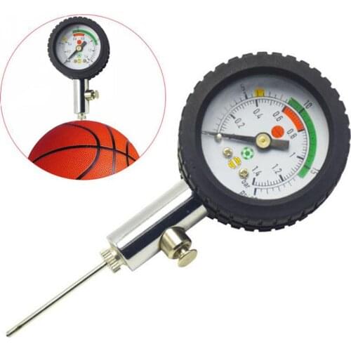 Ball Pressure Gauge Analog Accurate Volleyball Metal Barometers Air Watch Portable Measuring Multipurpose Football Basketball