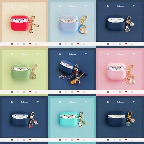 Cute Girls Fish Pendant For AirPods Pro Case Bluetooth Earphones Protective Cover For Apple AirPods Pro Headphones Case Key Ring