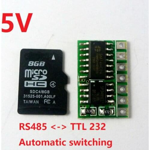 R411B01_5V mini 5V RS485 to TTL Converter Module UART to RS485 Converter SP485EE for Smart home MODBUS RTU Control