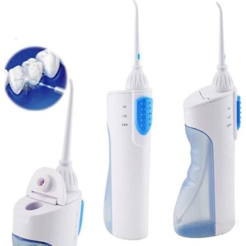Portable Dental Floss Water Flosser Oral Hygiene Irrigator Water Jet Teeth Cleaning Care (Do not includes battery)