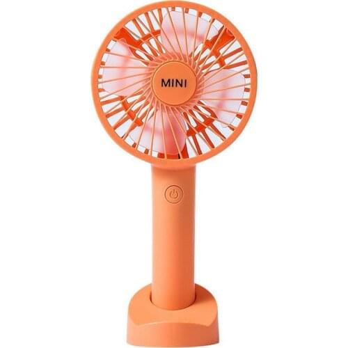 Mini Handheld Fan Portable USB Rechargeable Battery Cooling Fan Desktop With Base 3 Modes For Travel Outdoor