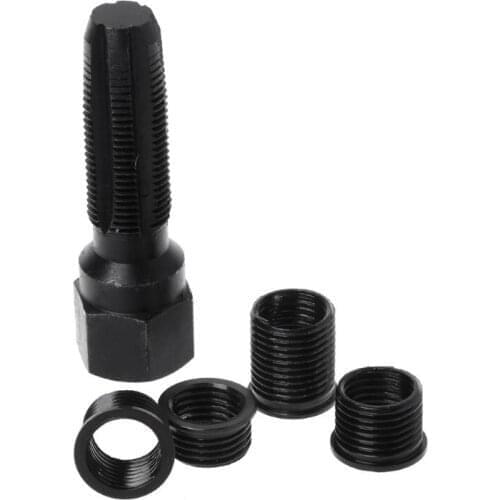 14mm Spark Plug Rethread Rethreader Repair Tap Tool Reamer Inserts Kit Professional P15F