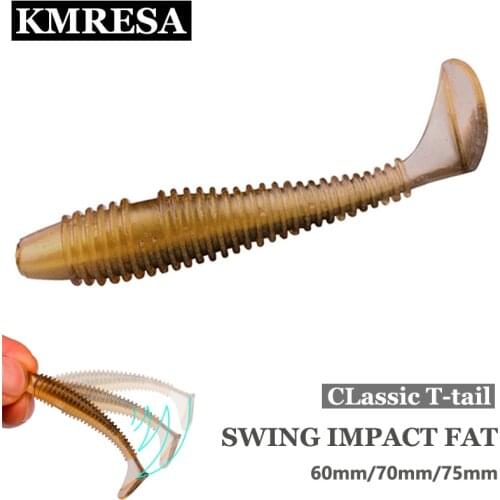 Fishing Jig Wobblers Soft Lures 75mm/70mm/60mm Easy Shiner Double Color Silicone Artificial Bait Swimbait Carp Bass Tackle