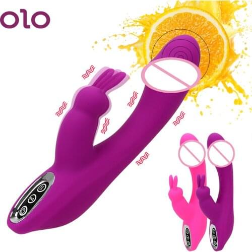 OLO Rabbit Vibrator 12 Speed Dildo Vibrator Clitoris Vagina Stimulator G-spot Massager Sex Toys for Women Female Masturbator
