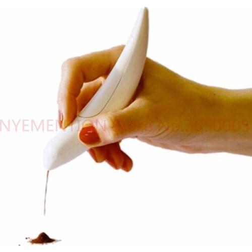 High Quality Electric Coffee Pull Flower Pen Cake Decorator White Useful DIY Kitchen,Dining & Bar Coffee Art Needles Tools 20pcs