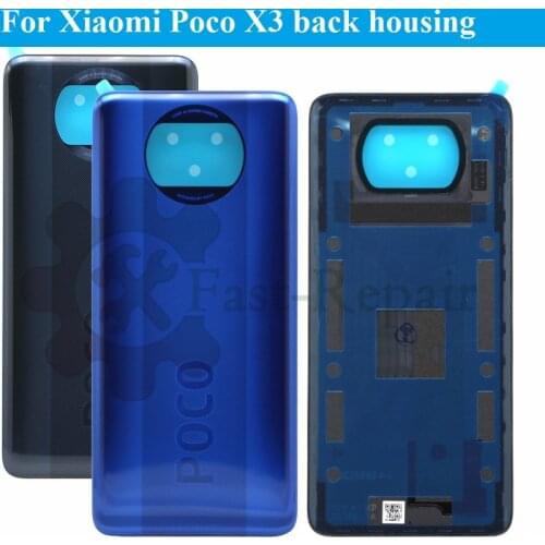 Back Cover For Xiaomi POCO X3 Rear Housing Door Battery Cover Original for XiaoMi POCO X3 Back Housing