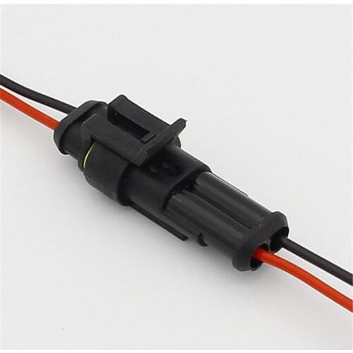 10 sets Kit 2 pin Way Super Seal Sealing Waterproof Electrical Wire Cable Connector Plug for Automobile connector